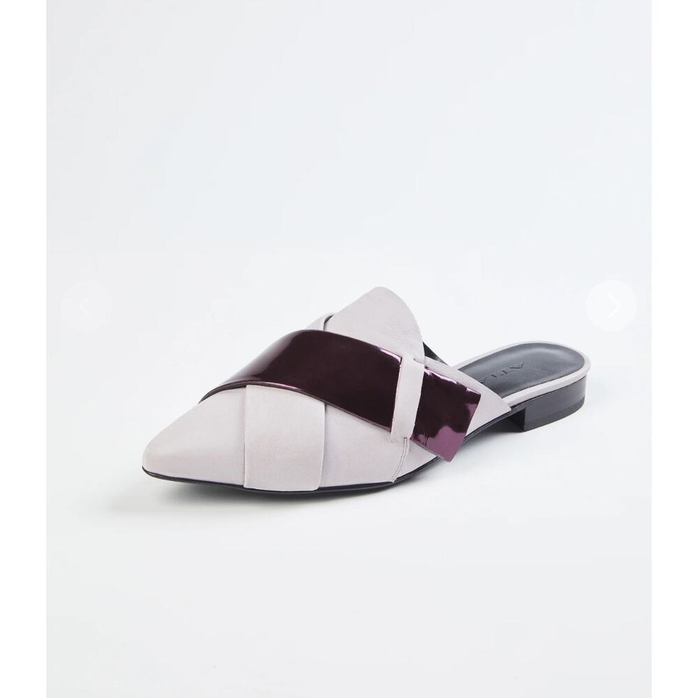 Atiana Origami Slippers in Lavender Leather Slip On Mule‎ Size 37